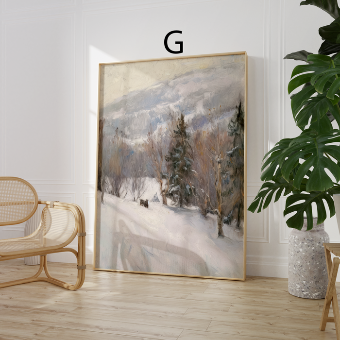 JUSTGOODMOOD Poster – Edle Vintage Wandkunst aus Baumwolle