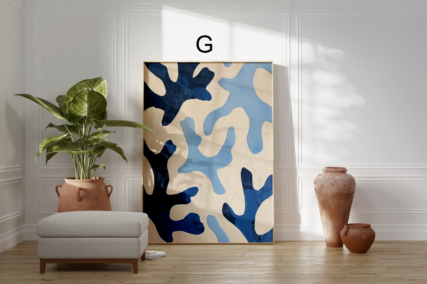 Moderne Kunst Poster · Geschenkidee · Abstrakte Formen, Stillleben Früchte, Boho Figuren & Natur Motive · Dekoprint ohne Rahmen