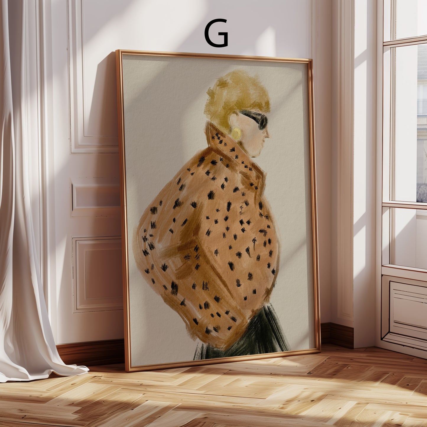 Modeposter Blumen · Animal Print & Raubkatzenmuster · Dekoprint ohne Rahmen