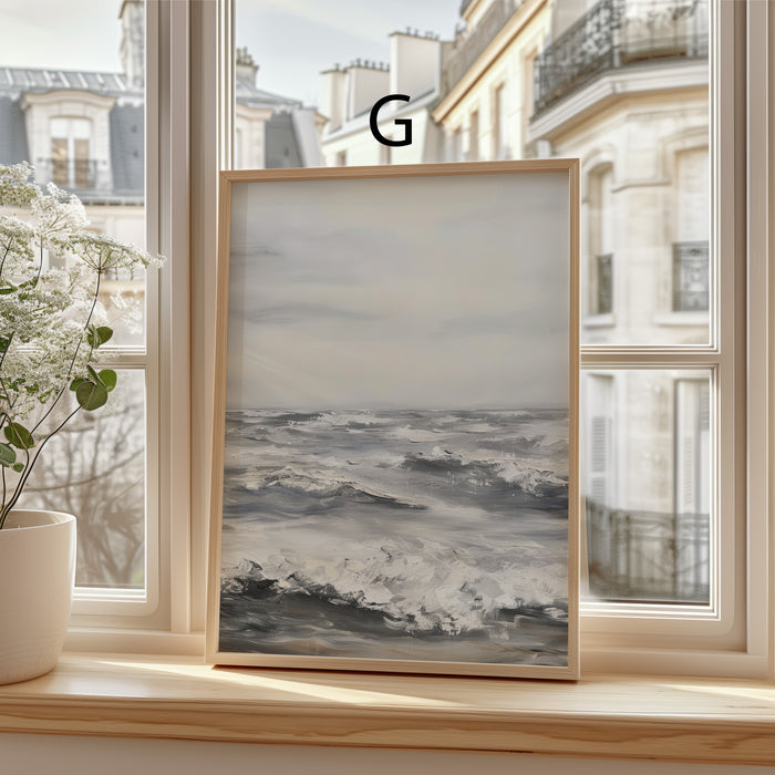 Kunst Poster Vintage Stil mit Meer & Natur