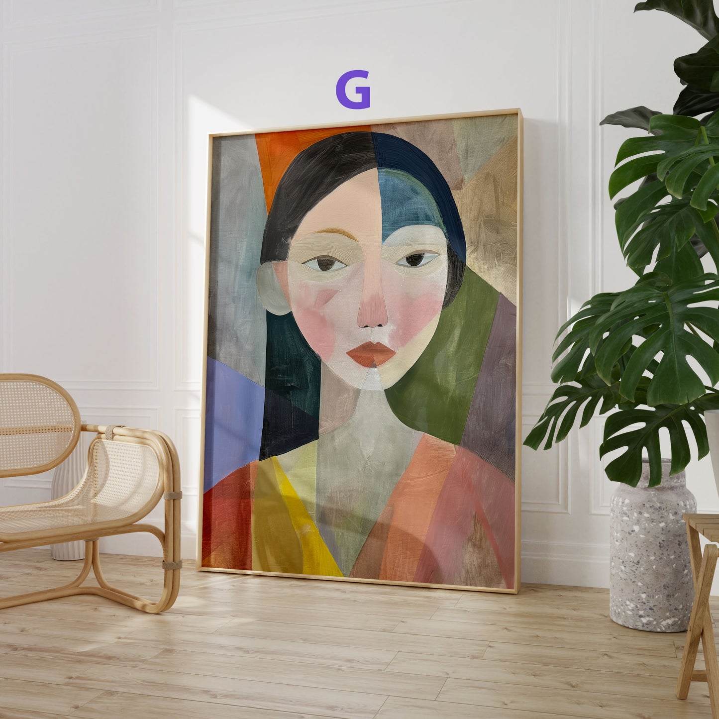 Moderne Porträtkunst Poster · Geschenkidee · Frauenporträts, Landschaften und Abstrakte Kunst · Dekoprint ohne Rahmen