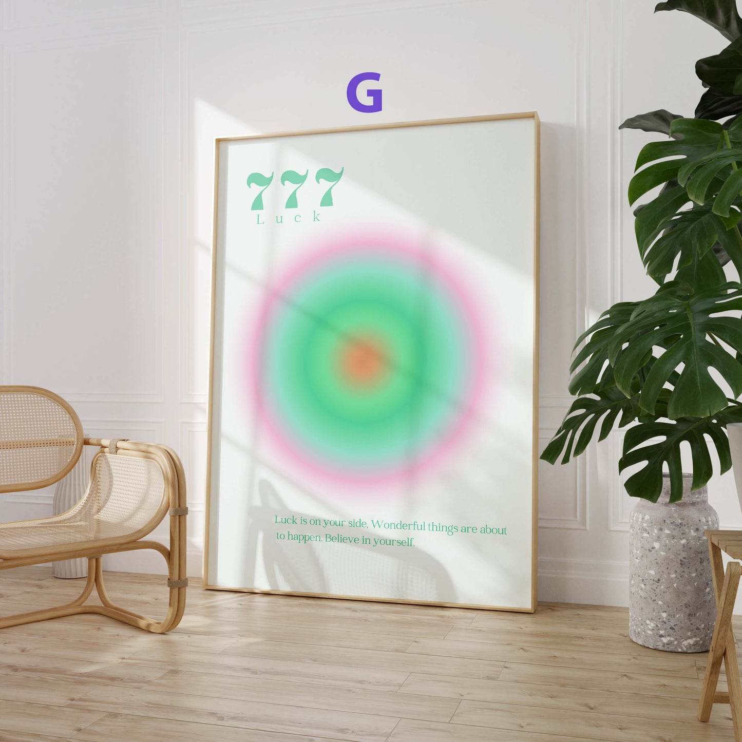 Angel Numbers Poster · Geschenkidee · 111 222 333 444 555 666 777 888 999 · Dekoprint ohne Rahmen