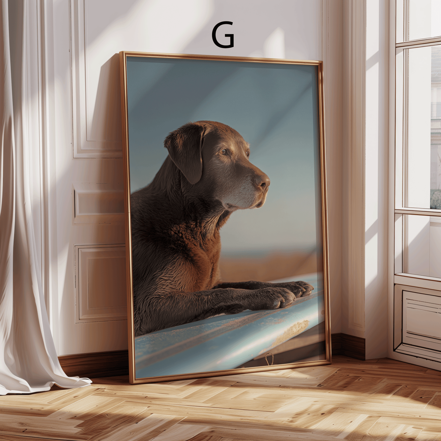 Strand Poster · Geschenkidee · Strand Palmen Muscheln · Dekoprint ohne Rahmen