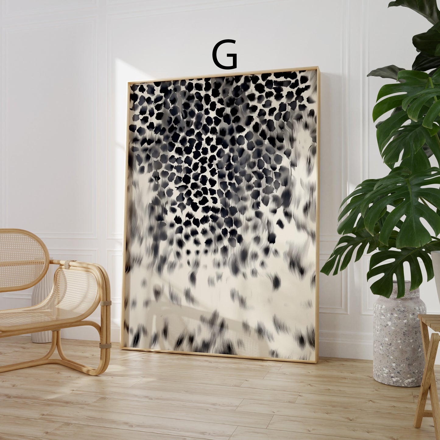 Safari Lines Poster · Geschenkidee · wilde Muster in eleganten Naturtönen · Dekoprint ohne Rahmen