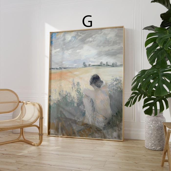 Impressionismus Poster auf Baumwoll-Canvas von JUSTGOODMOOD