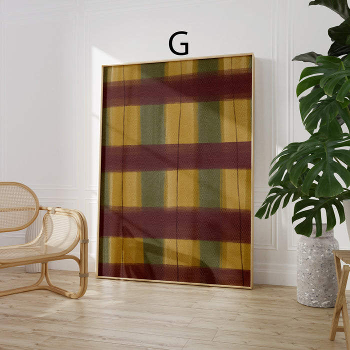 Geschenkidee · Streifen und Karomuster Poster Ästhetische Geometrische Prints · Dekoprint ohne Rahmen | JUSTGOODMOOD