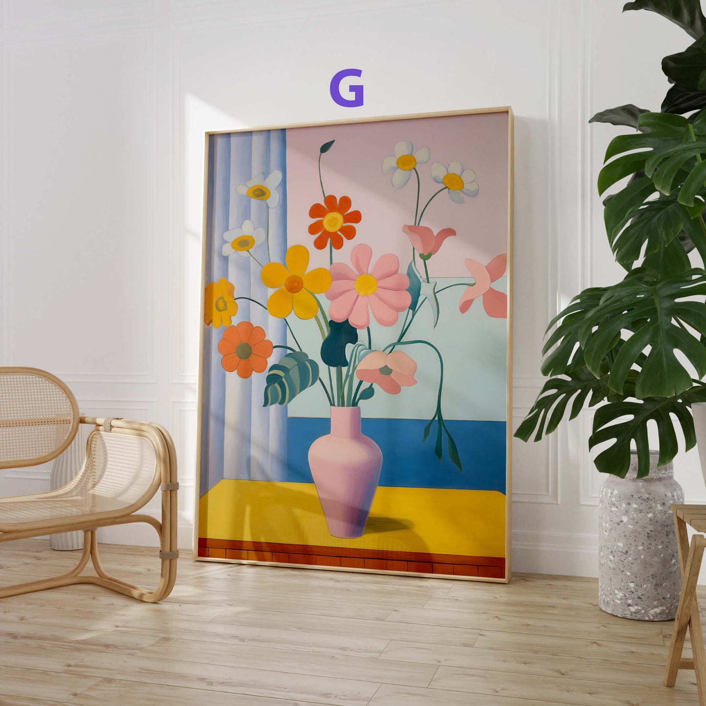 Blumen Poster · Geschenkidee · Bunte Florale Illustrationen und Romantische Blütenkunst · Dekoprint ohne Rahmen