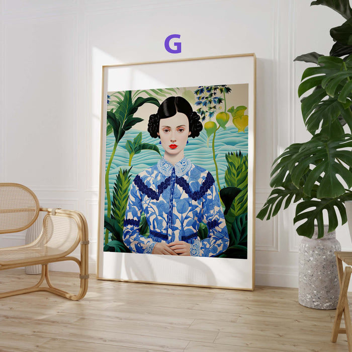 JUSTGOODMOOD Kunstposter – Farbintensiver Baumwoll-Canvas