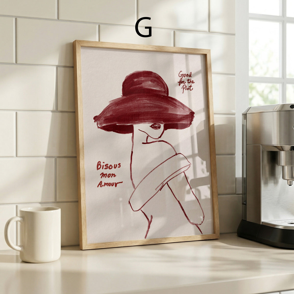 Poster Wandbilder Wohnzimmer · Abstrakte Kunst Fashion · Moderne Bilder ohne Rahmen
