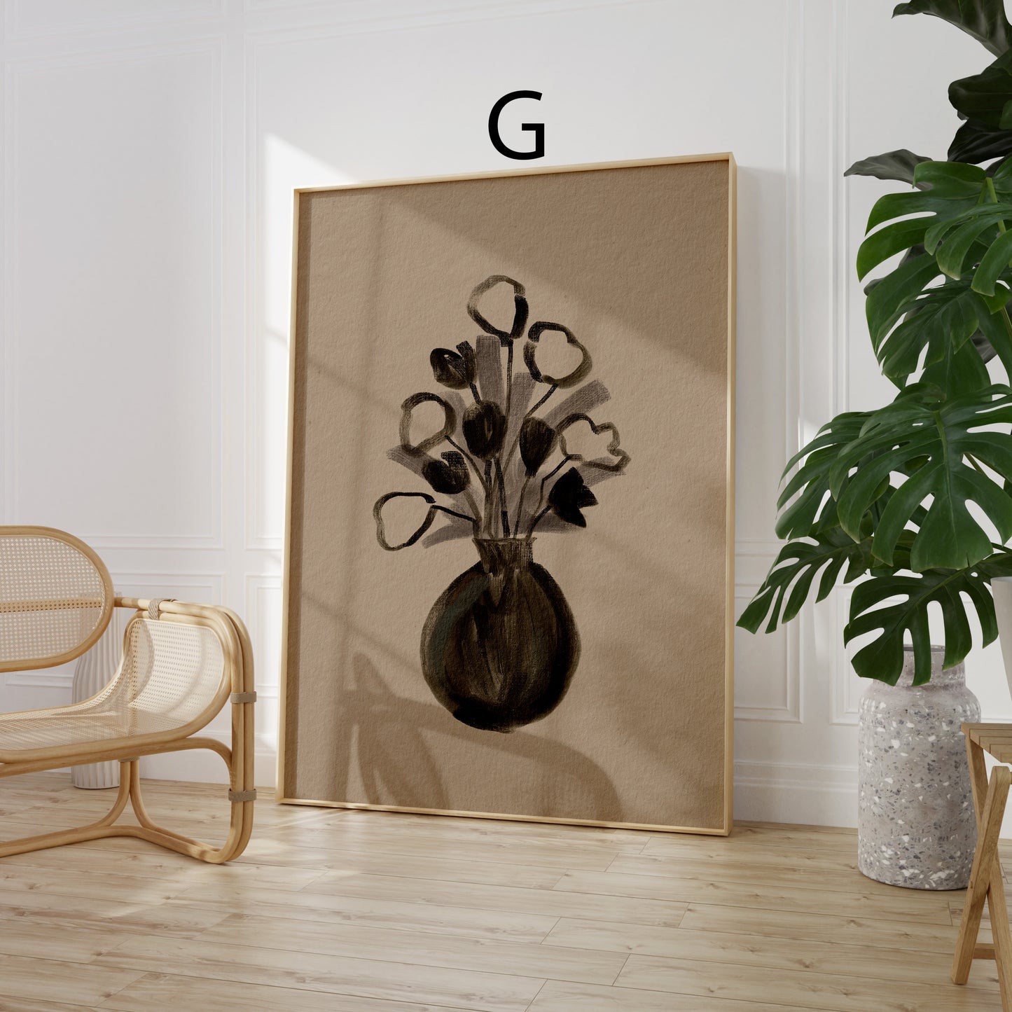 Abstrakte Poster · Line Art & botanische Bilder fürs Wohnzimmer · Dekoprint ohne Rahmen