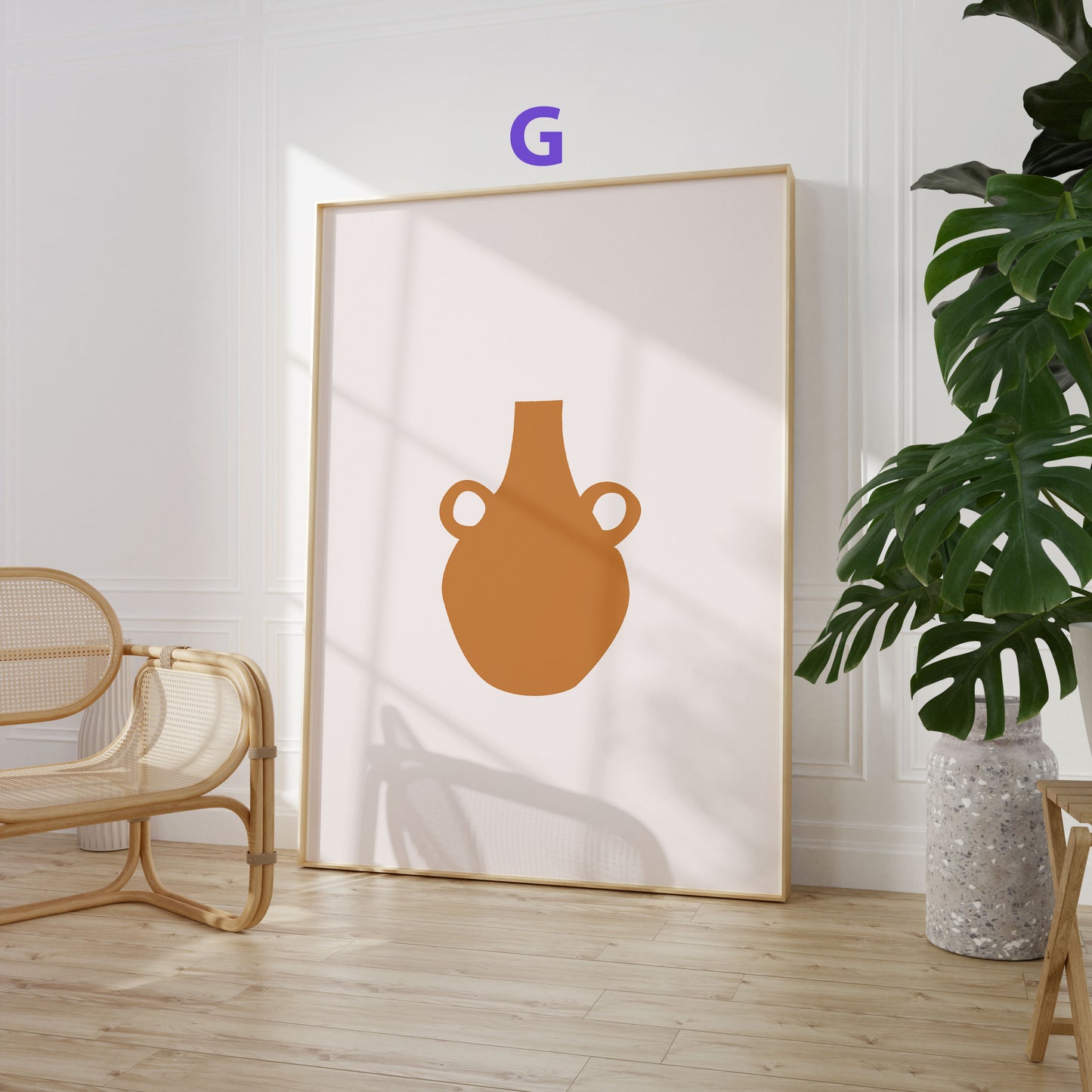 Abstrakte Frauen Poster · Geschenkidee · Boho Frauen Terrakotta Wüstenmotive · Dekoprint ohne Rahmen