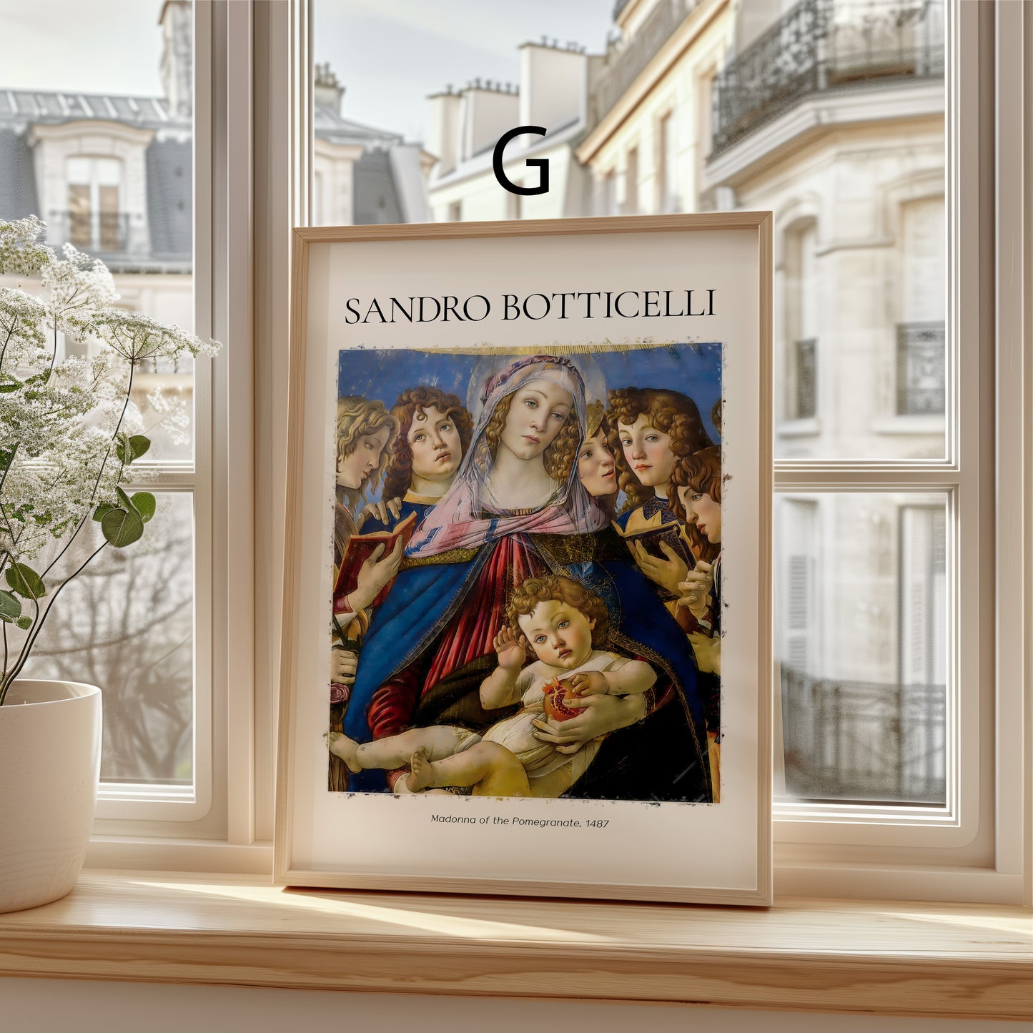 Sandro Botticelli Poster · Geschenkidee · Venus Porträts Madonna Geburt der Venus · Dekoprint ohne Rahmen