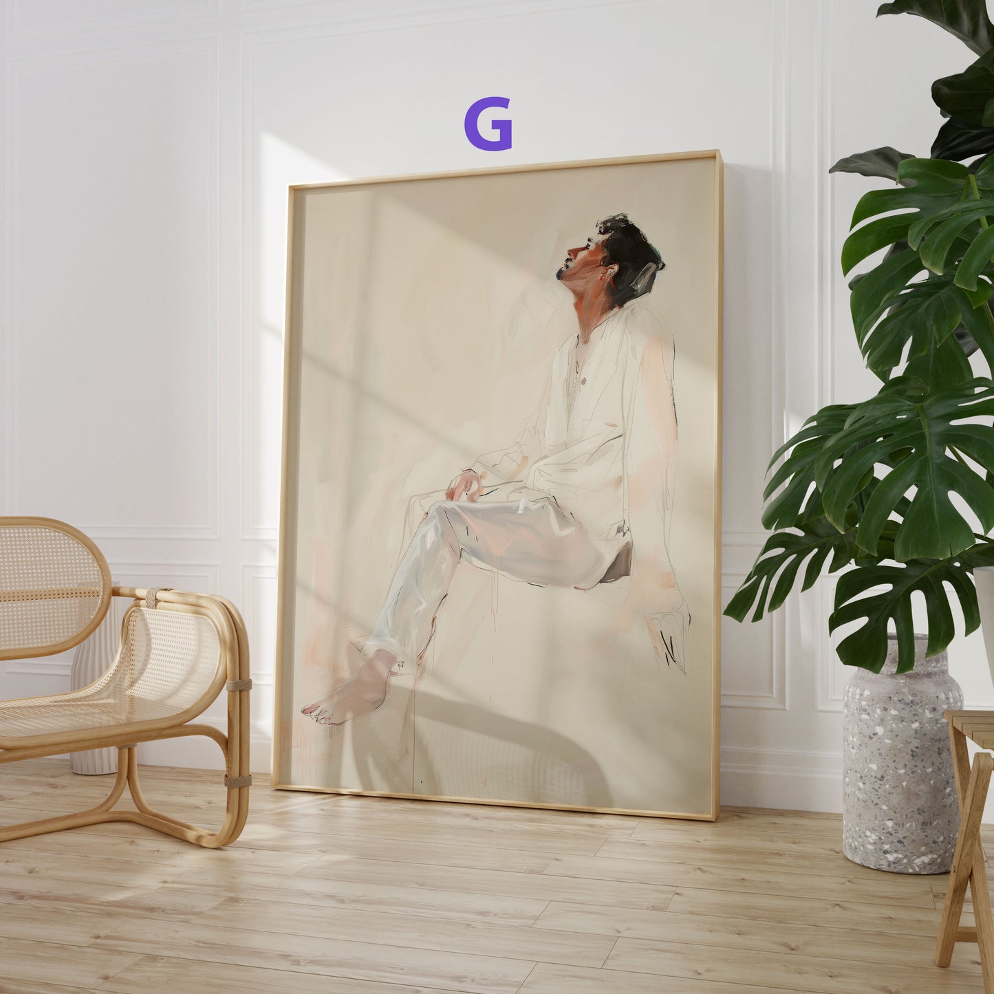 Moderne Kunst Poster · Geschenkidee · Frauenporträts, Abstrakte Kunst und Figurative Malerei · Dekoprint ohne Rahmen
