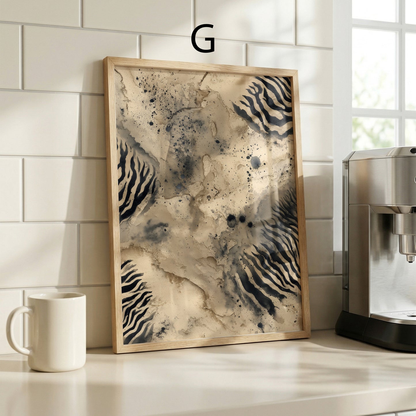 Raubkatzen Poster · Geschenkidee · Leopard Flecken und abstrakte Texturen · Dekoprint ohne Rahmen