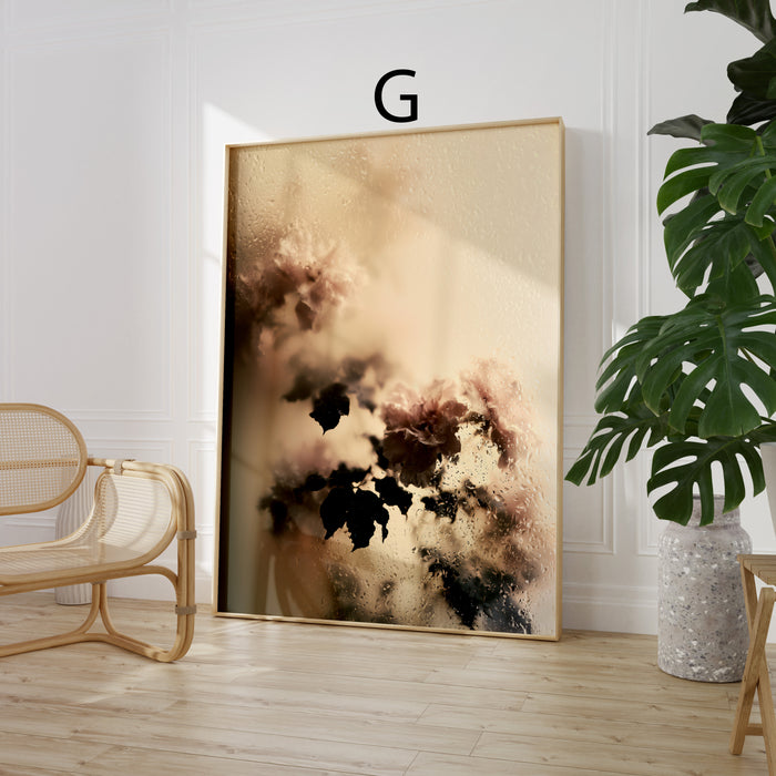 Moderne Blumen Poster | Zarte Rosa Blüten | JUSTGOODMOOD