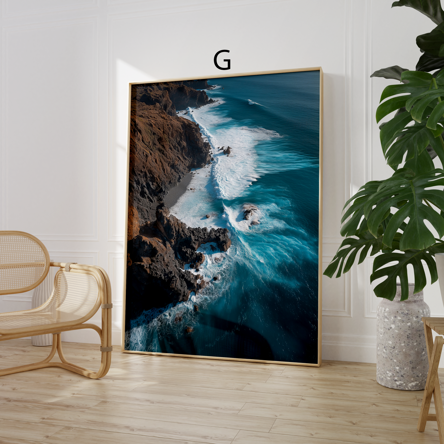 Strand Poster · Geschenkidee · Strand Surfen Meer Fotografie · Dekoprint ohne Rahmen