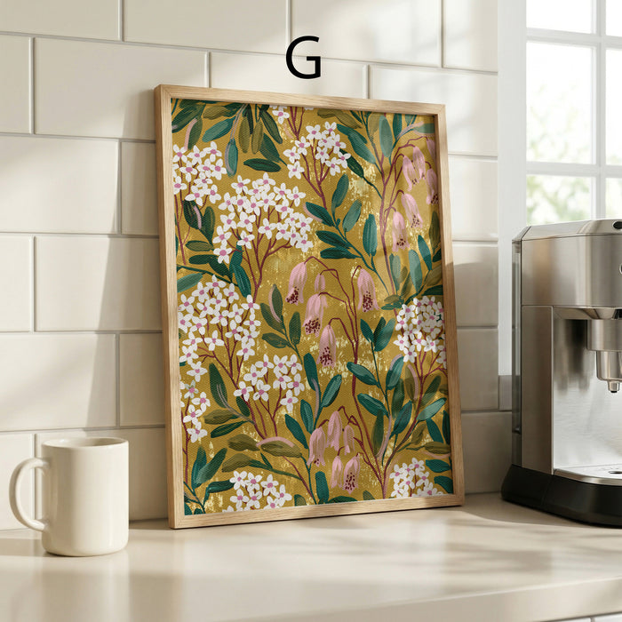 Geschenkidee · Landschafts und Florale Muster Poster Natur und Blumen Motive · Dekoprint ohne Rahmen | JUSTGOODMOOD