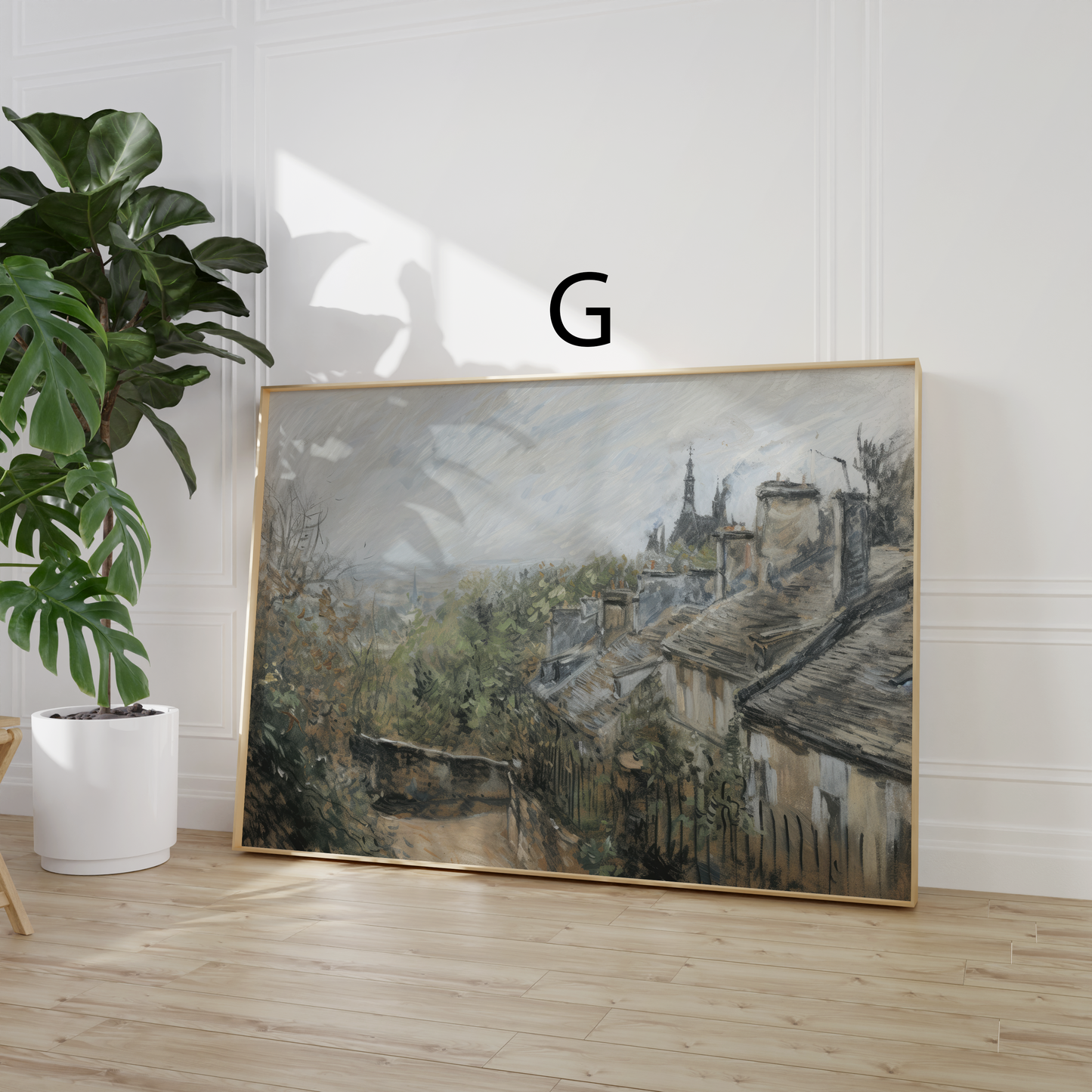 Moderne Vintage Kunst Poster · Geschenkidee · Landschaft Ballett Schmetterlinge Dorfansichten · Dekoprint ohne Rahmen