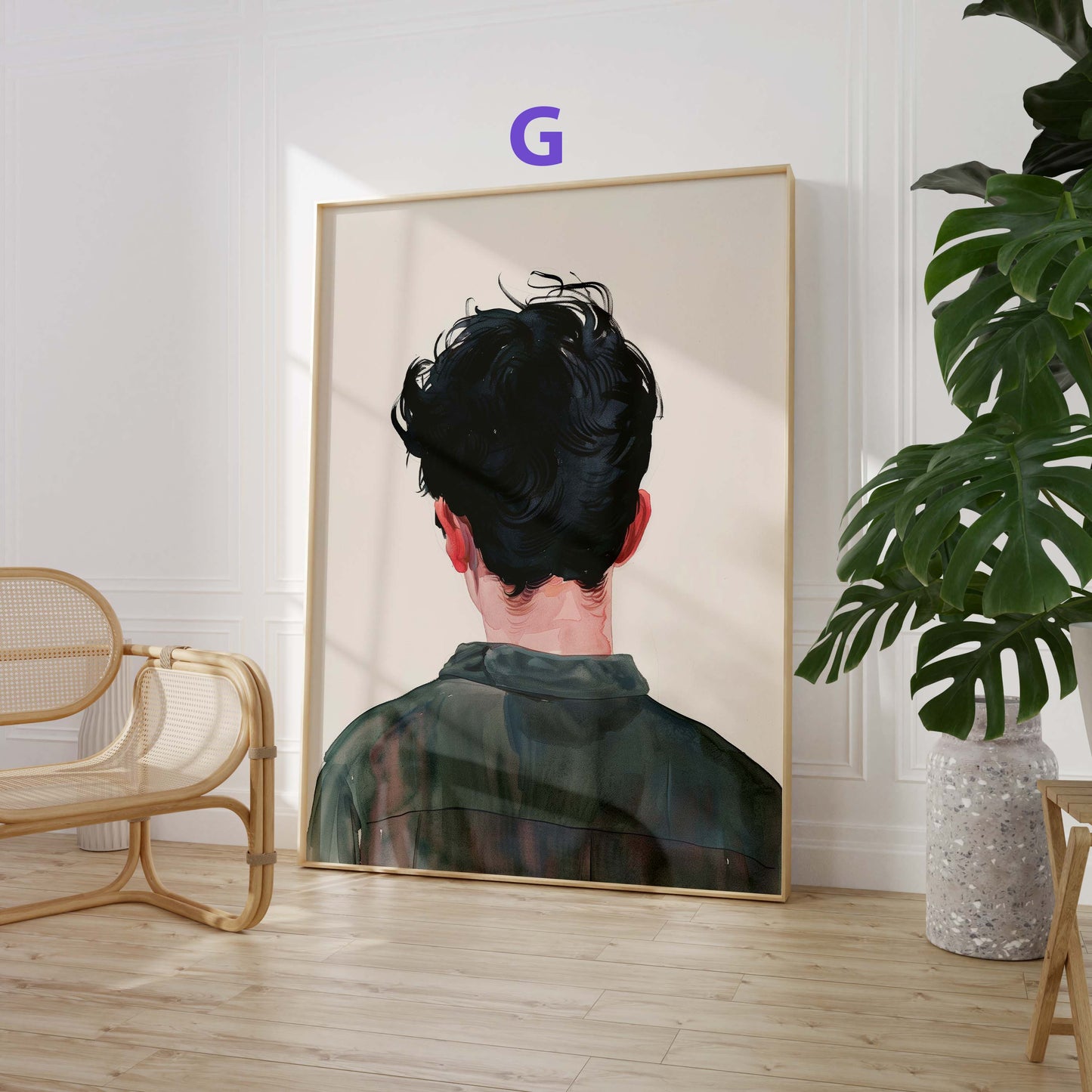Moderne Kunst Poster · Geschenkidee · Abstrakte Kunst, Blumenporträt und Stillleben · Dekoprint ohne Rahmen