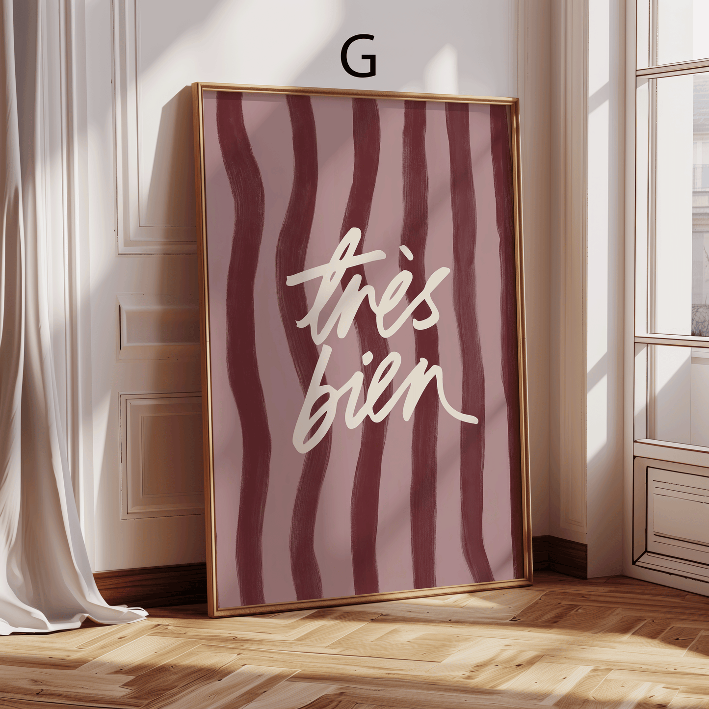 Paris Poster · Geschenkidee · Französische Typografie Wahrzeichen Café Illustration · Dekoprint ohne Rahmen