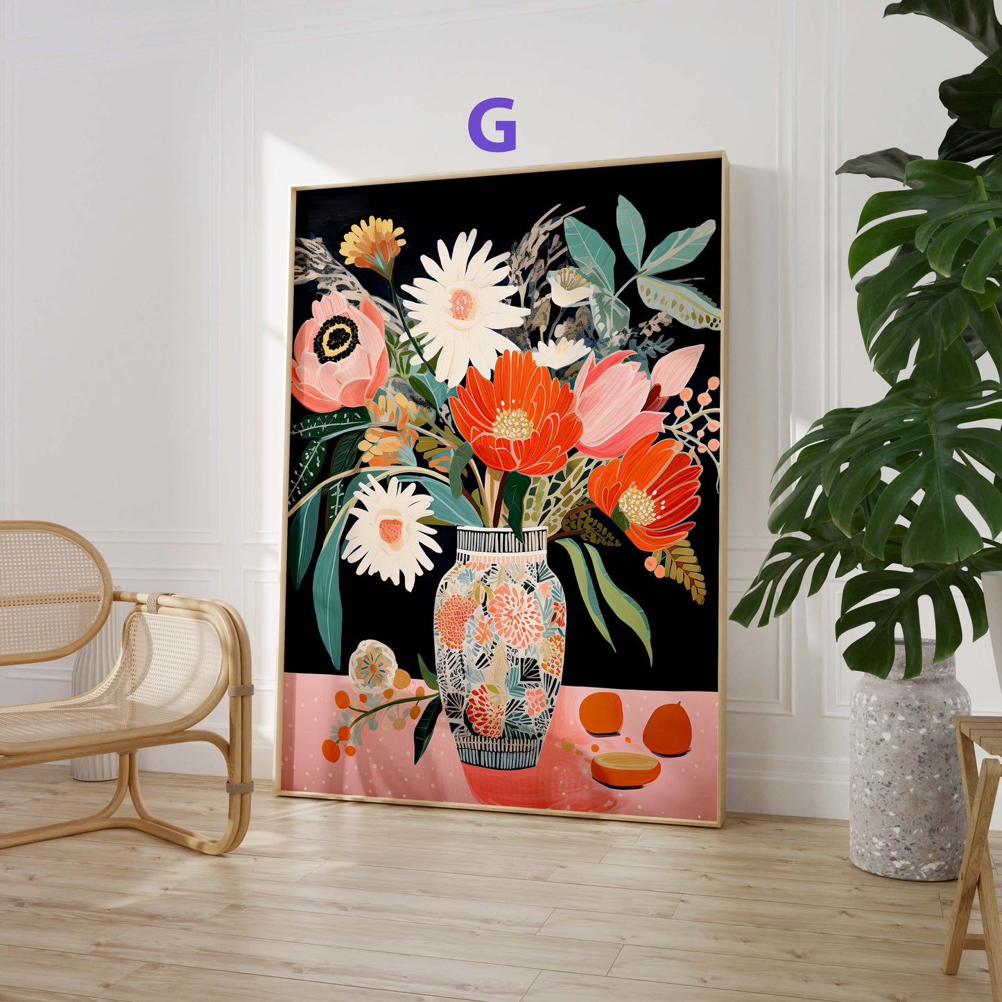 Mediterrane Kunst Poster · Geschenkidee · Moderne Stillleben Landschaften und Farbenfrohe Illustrationen · Dekoprint ohne Rahmen