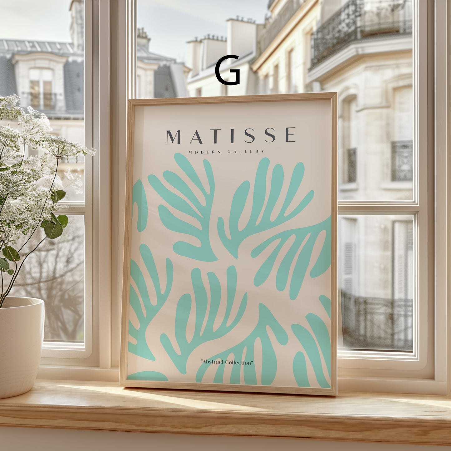 Matisse Poster · Geschenkidee · Abstrakte Formen Matisse Scherenschnitt Kubistische Porträts · Dekoprint ohne Rahmen