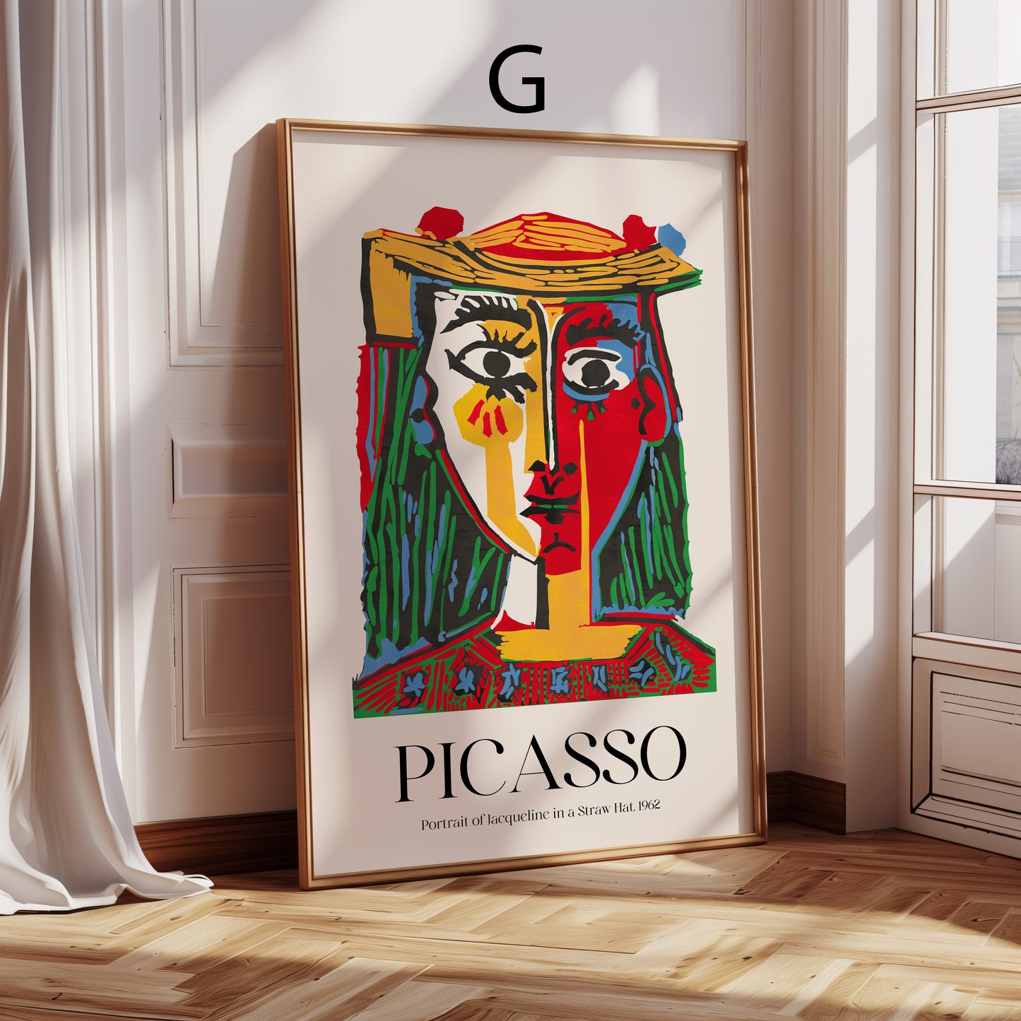 Pablo Picasso Poster · Geschenkidee · Abstrakte Porträts Kubistische Gesichter Farbige Kunst · Dekoprint ohne Rahmen