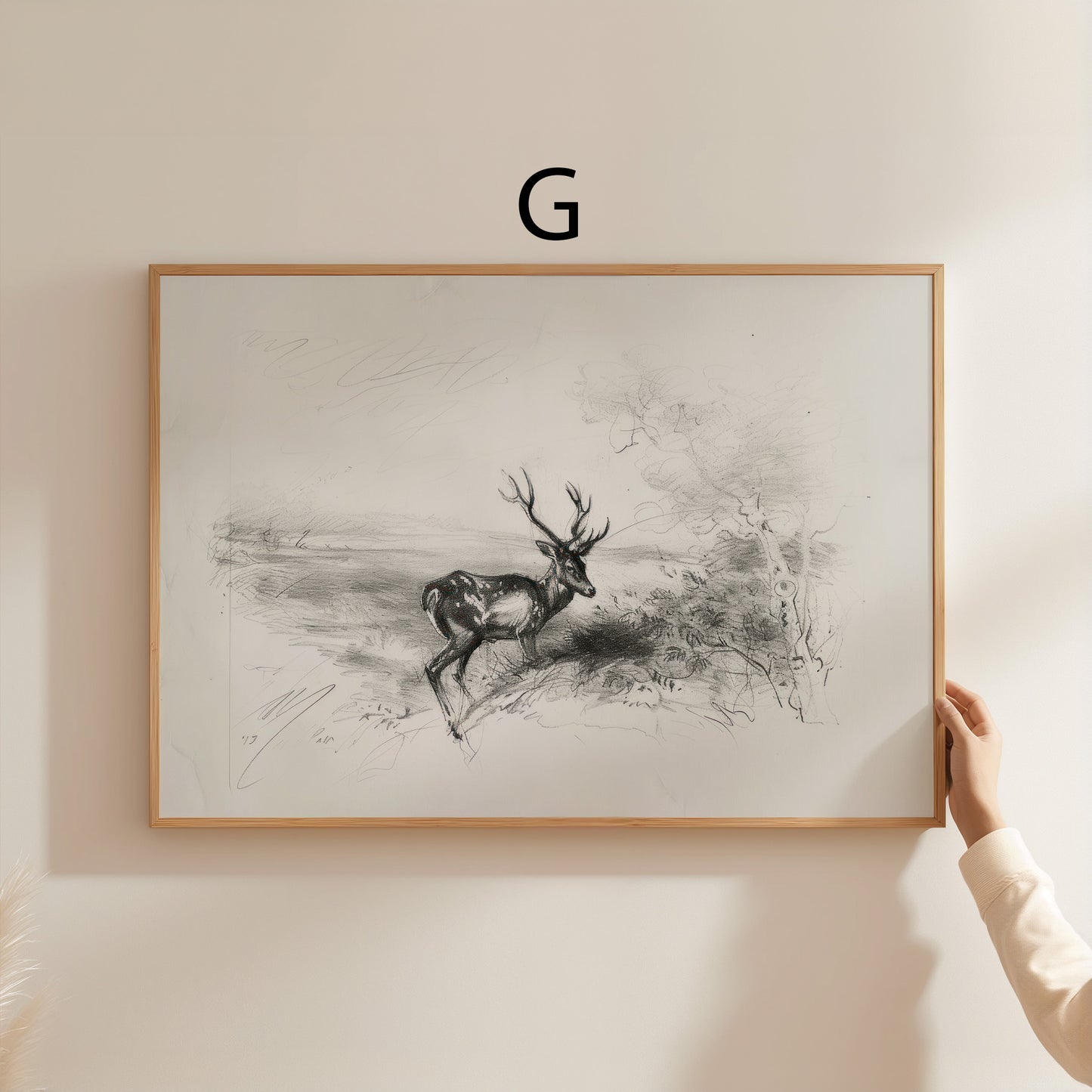 Moderne Vintage Kunst Poster · Geschenkidee · Pferd Winterlandschaft Figuren Klassische Wandkunst · Dekoprint ohne Rahmen