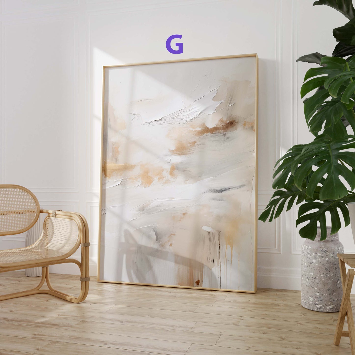 Abstrakte Beige Rosé Poster · Geschenkidee · Sanfte Texturkunst und Moderne Minimalistische Kompositionen · Dekoprint ohne Rahmen