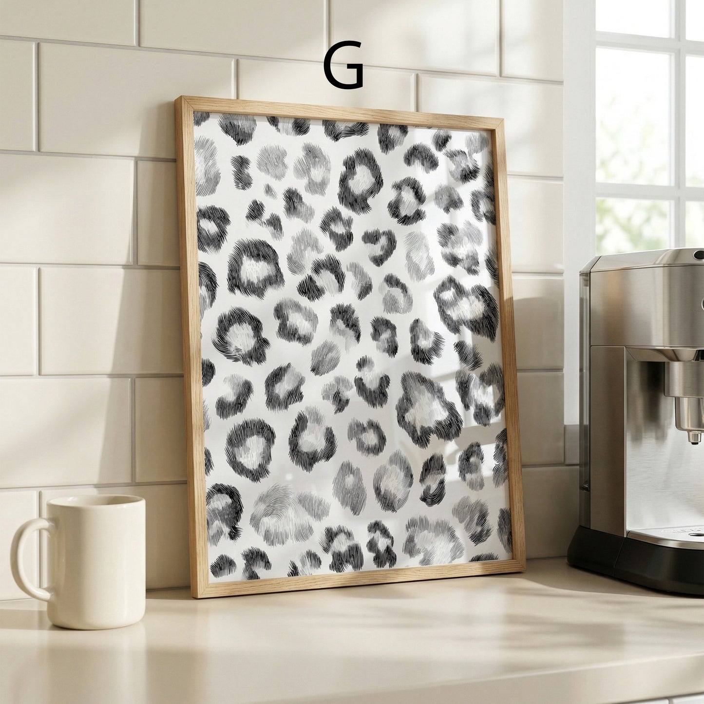 Tiermuster Poster · Geschenkidee · Leopard Zebra Schlange abstrakte Felloptik · Dekoprint ohne Rahmen