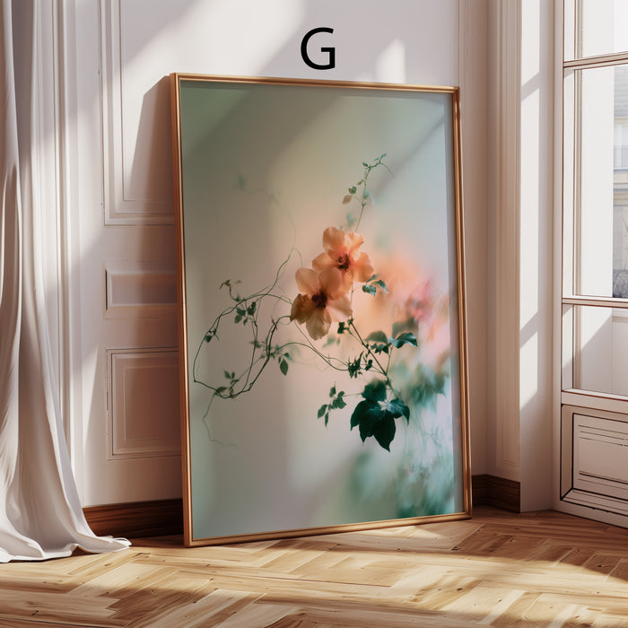 Geschenkidee · Tulpen und Blumen hinter Glas Poster Ästhetische Fotografie Prints · Dekoprint ohne Rahmen | JUSTGOODMOOD