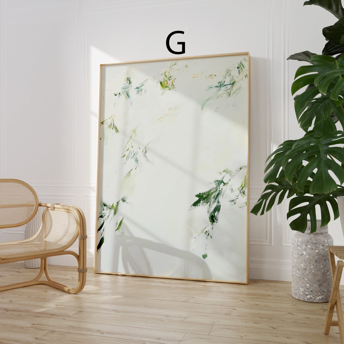 Minimalistische Poster · Geschenkidee · Dezente Farben feine Strukturen Pastell Malerei · Dekoprint ohne Rahmen