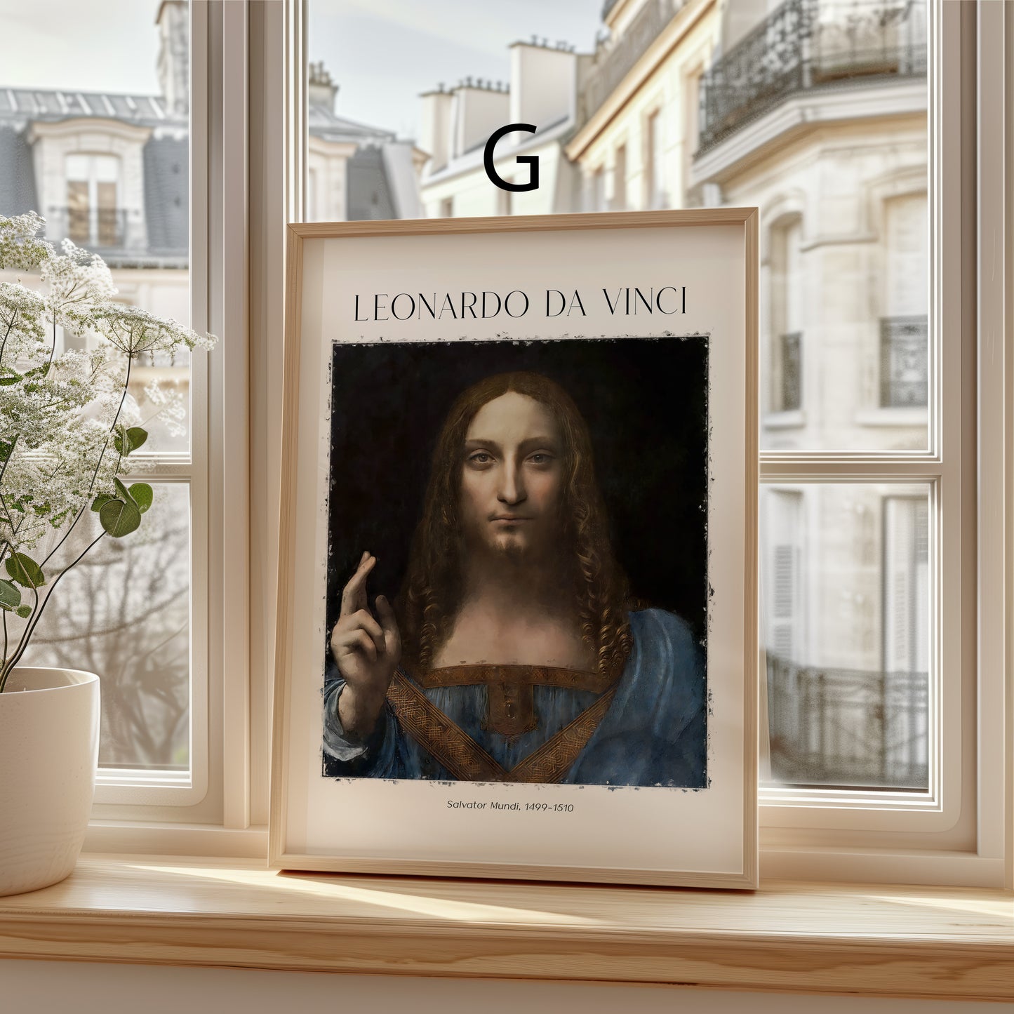 Leonardo da Vinci Kunst Poster · Geschenkidee · Mona Lisa Dame mit Hermelin Salvator Mundi Renaissance Meisterwerke · Dekoprint ohne Rahmen