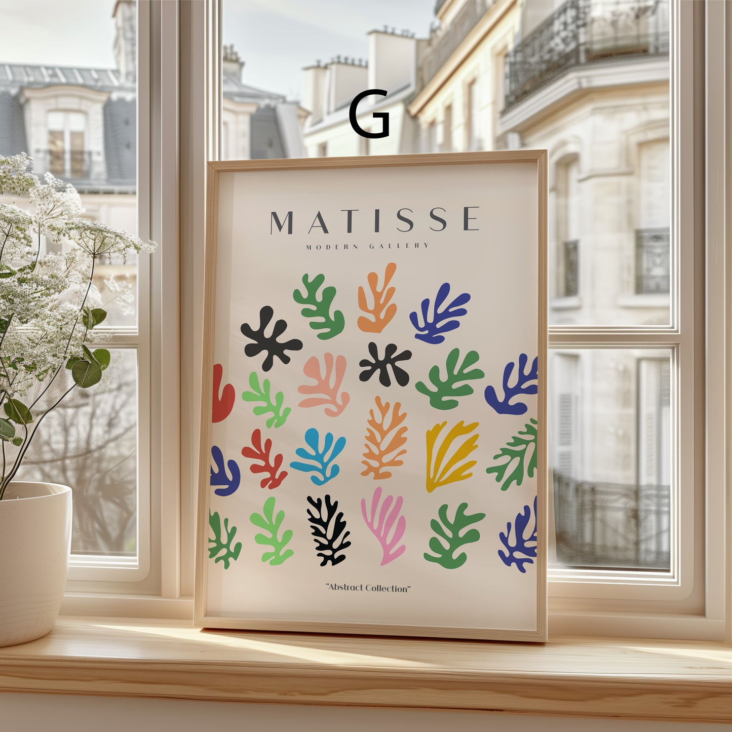 Matisse Poster · Geschenkidee · Abstrakte Scherenschnitte Organische Formen Bunte Kunst · Dekoprint ohne Rahmen