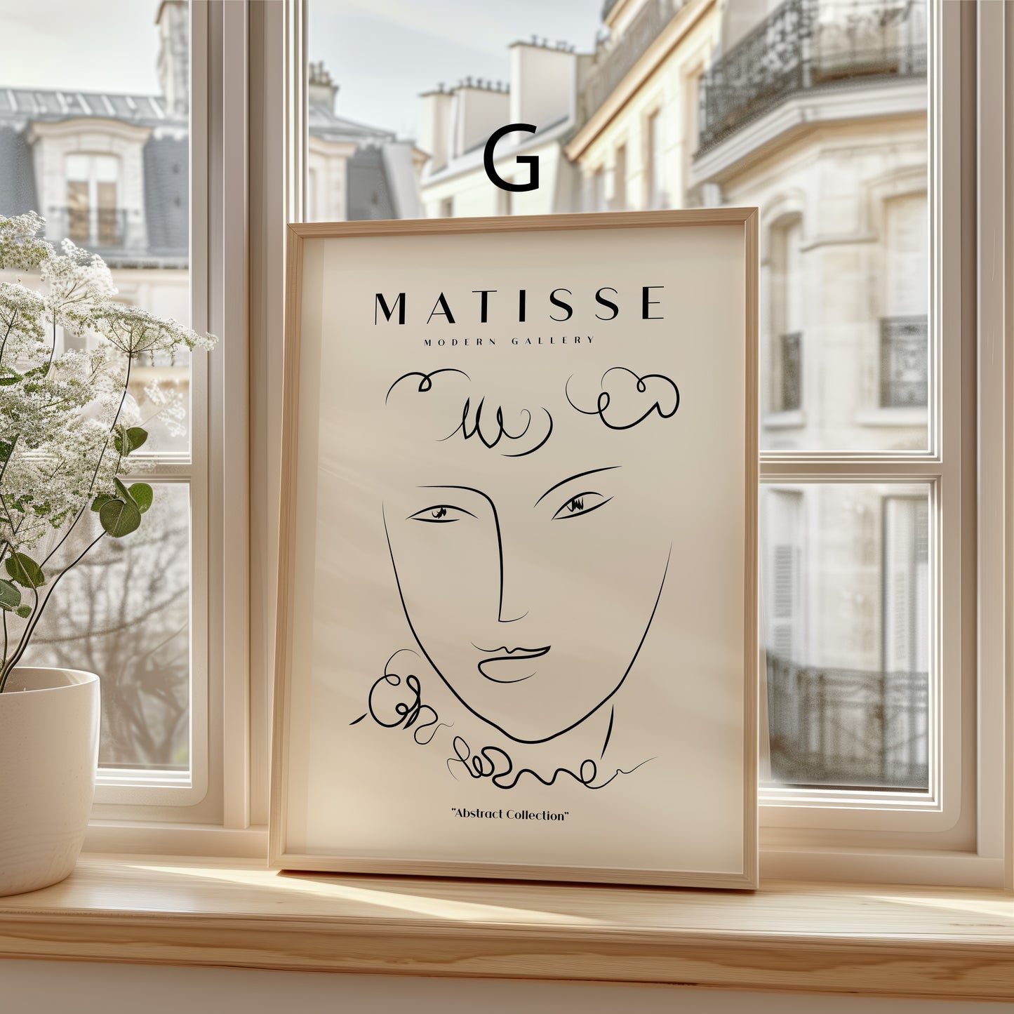 Matisse Poster · Geschenkidee · Abstrakte Scherenschnitte Bunte Formen Line Art · Dekoprint ohne Rahmen