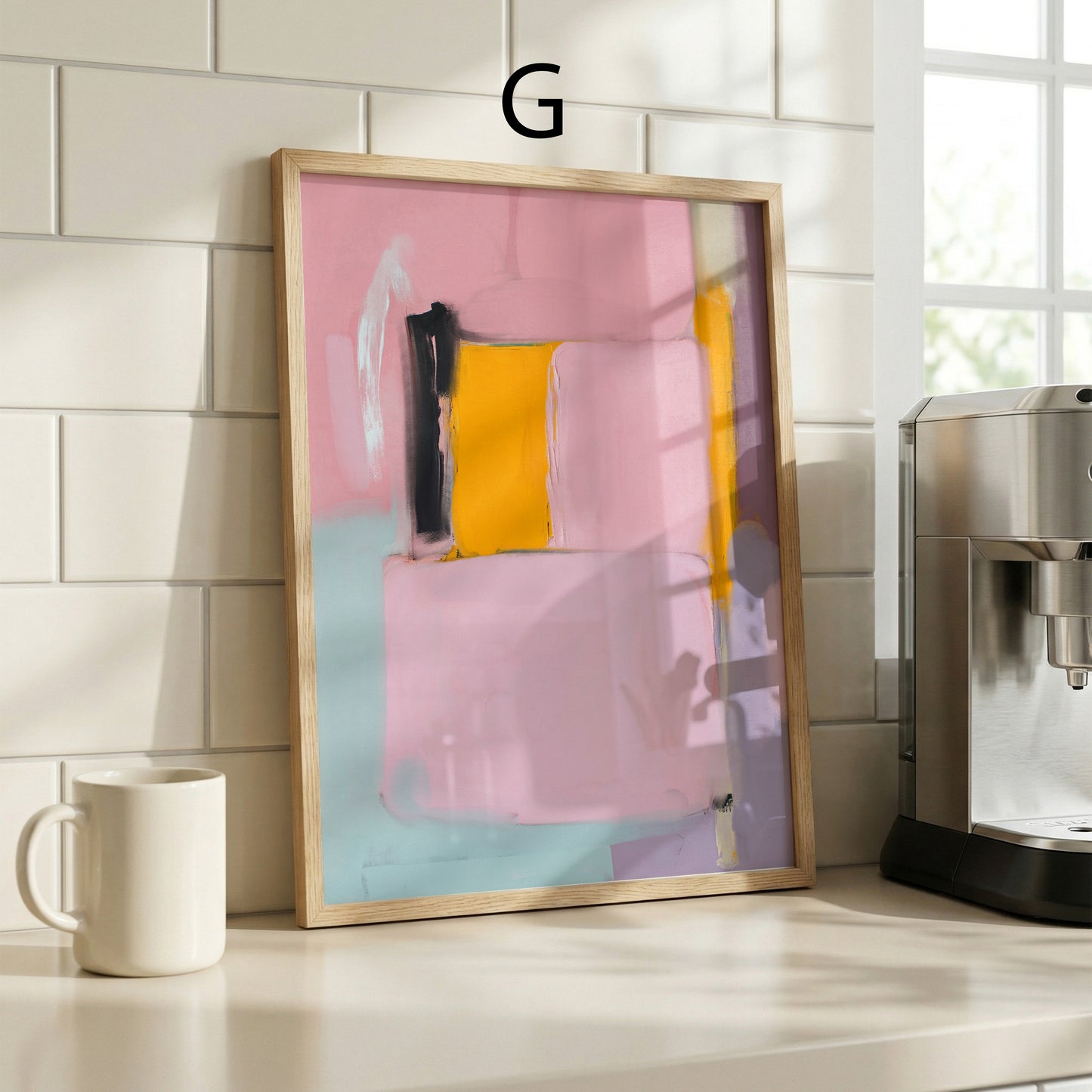Abatrakte Poster · Geschenkidee · Moderne Farbflächen in Pastell · Minimalistische Malerei · Dekoprint ohne Rahmen
