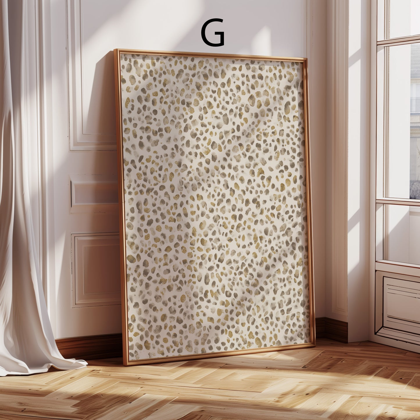 Luxus der Wildnis Poster · Geschenkidee · Animal-Texturen in Gold Creme Schwarz · Dekoprint ohne Rahmen
