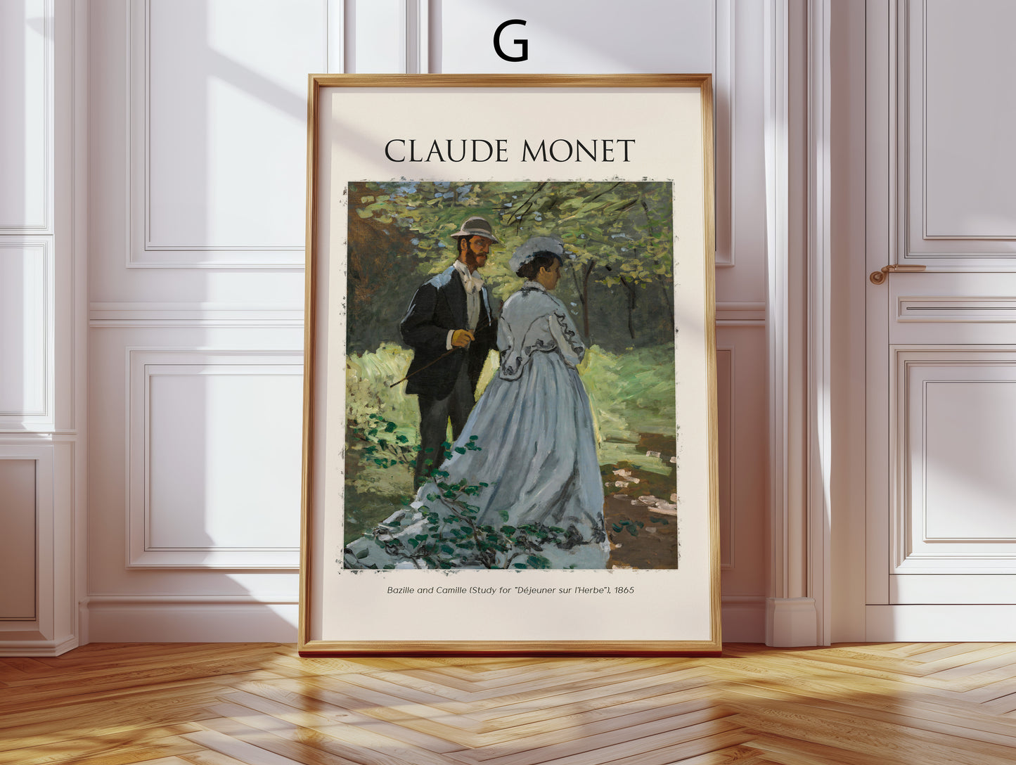 Claude Monet Kunst Poster · Geschenkidee · Impressionistische Gärten Seine Landschaften Blumen Brücken · Dekoprint ohne Rahmen