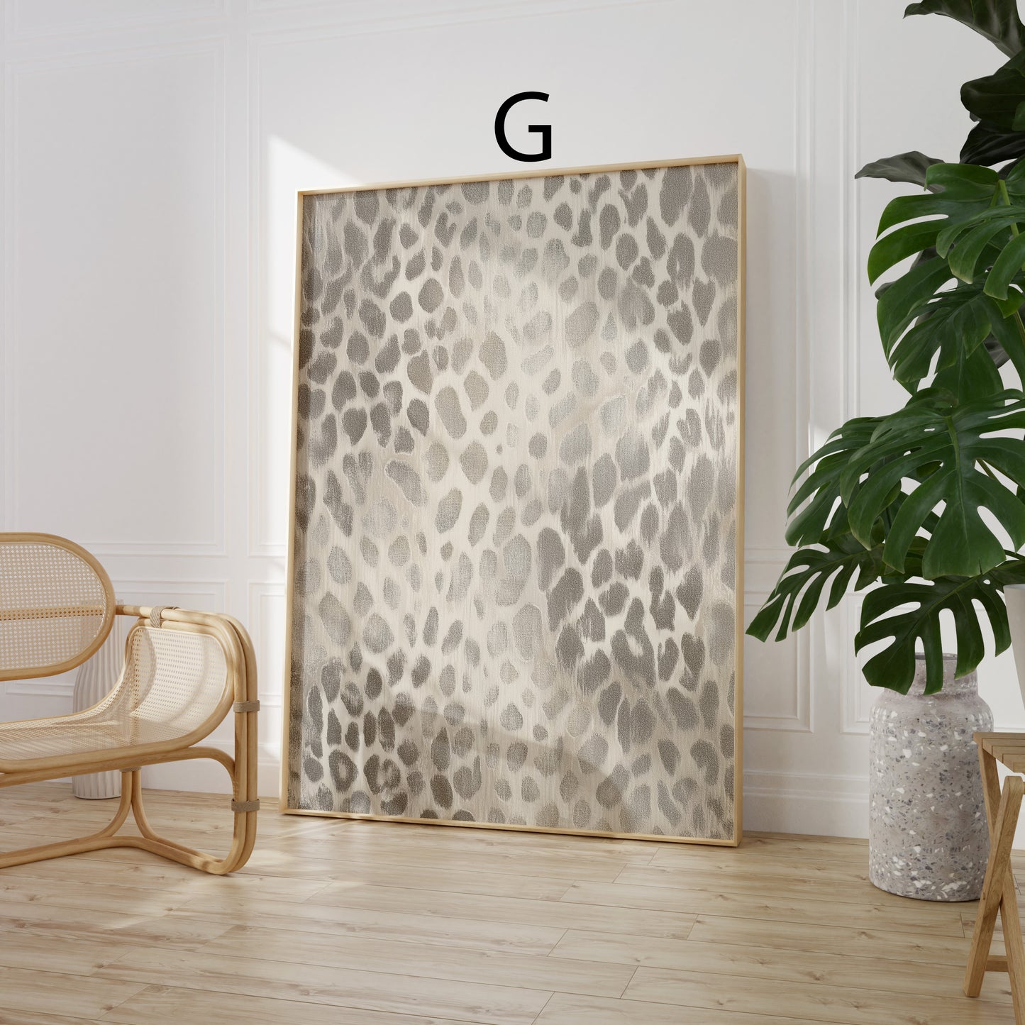 Tiermuster Poster · Geschenkidee · Vielfältige Raubkatzen und Wildtier Fell Texturen Leopard Muster · Dekoprint ohne Rahmen