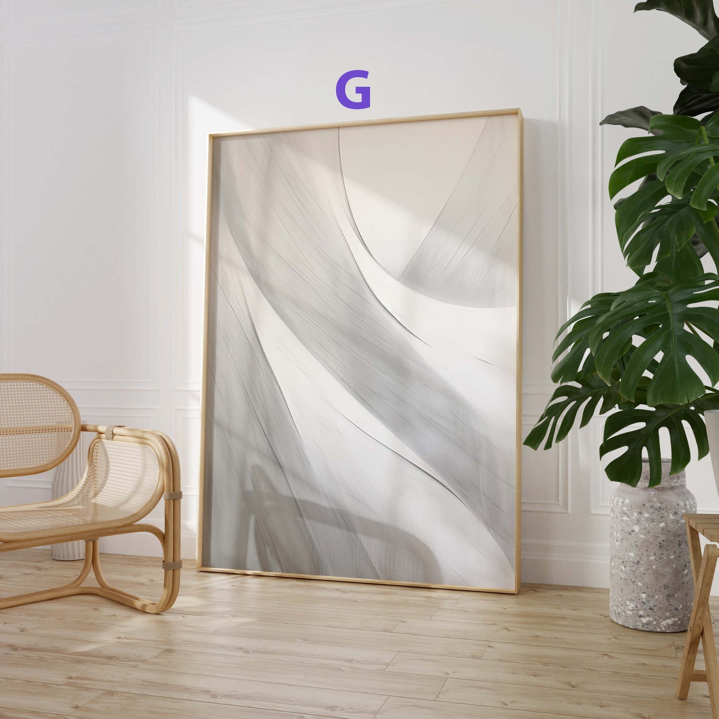 Abstrakt Minimalistisch Poster · Geschenkidee · Beige Schwarz Graue Geometrische Formen und Elegante Linienkunst · Dekoprint ohne Rahmen