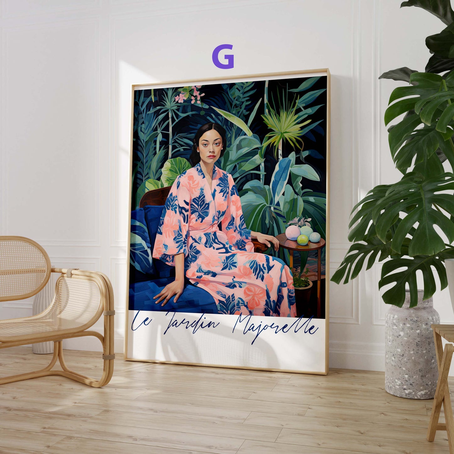 Moderne Kunst Poster · Geschenkidee · Moderne Porträts Stillleben und Farbenfrohe Illustration · Dekoprint ohne Rahmen
