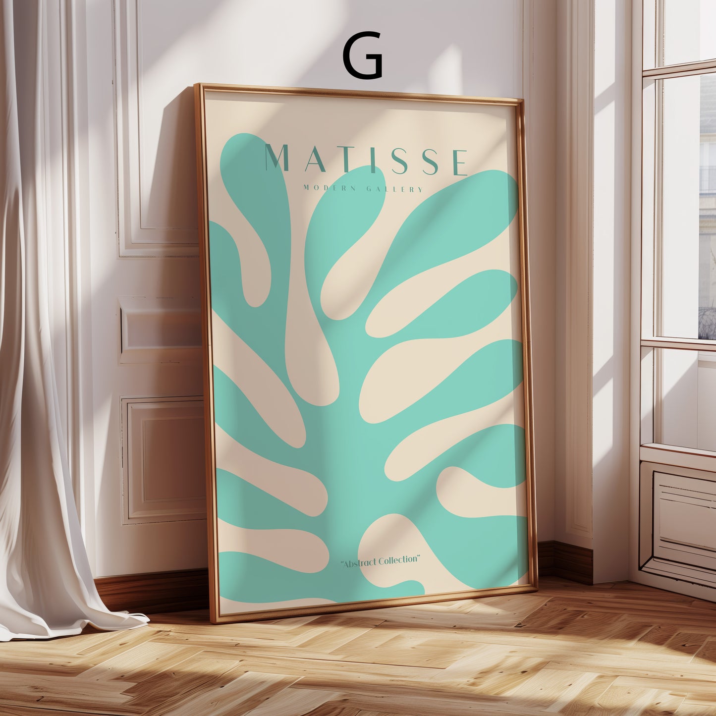 Matisse Poster · Geschenkidee · Abstrakte Formen Scherenschnitt Line Art Frauenporträts · Dekoprint ohne Rahmen