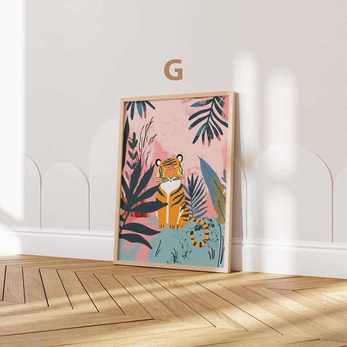Märchen Mädchen Poster mit Katzen und Sternennacht