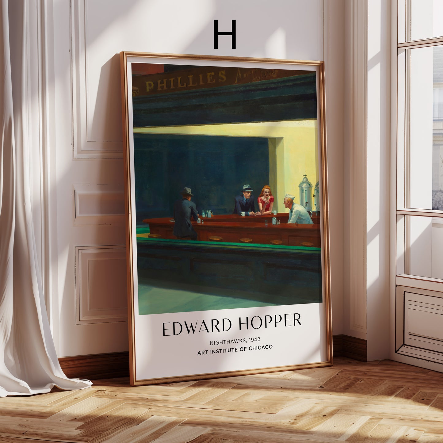 Kunst Poster · Geschenkidee · Edward Hopper Amerikanischer Realismus Architektur Alltagsszenen · Dekoprint ohne Rahmen