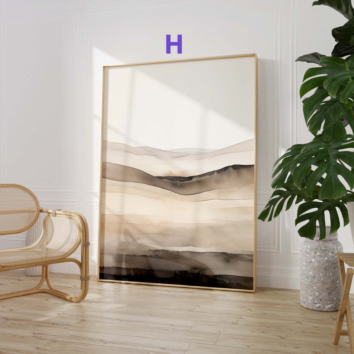 JUSTGOODMOOD Aquarell Poster – Edle Naturwandkunst