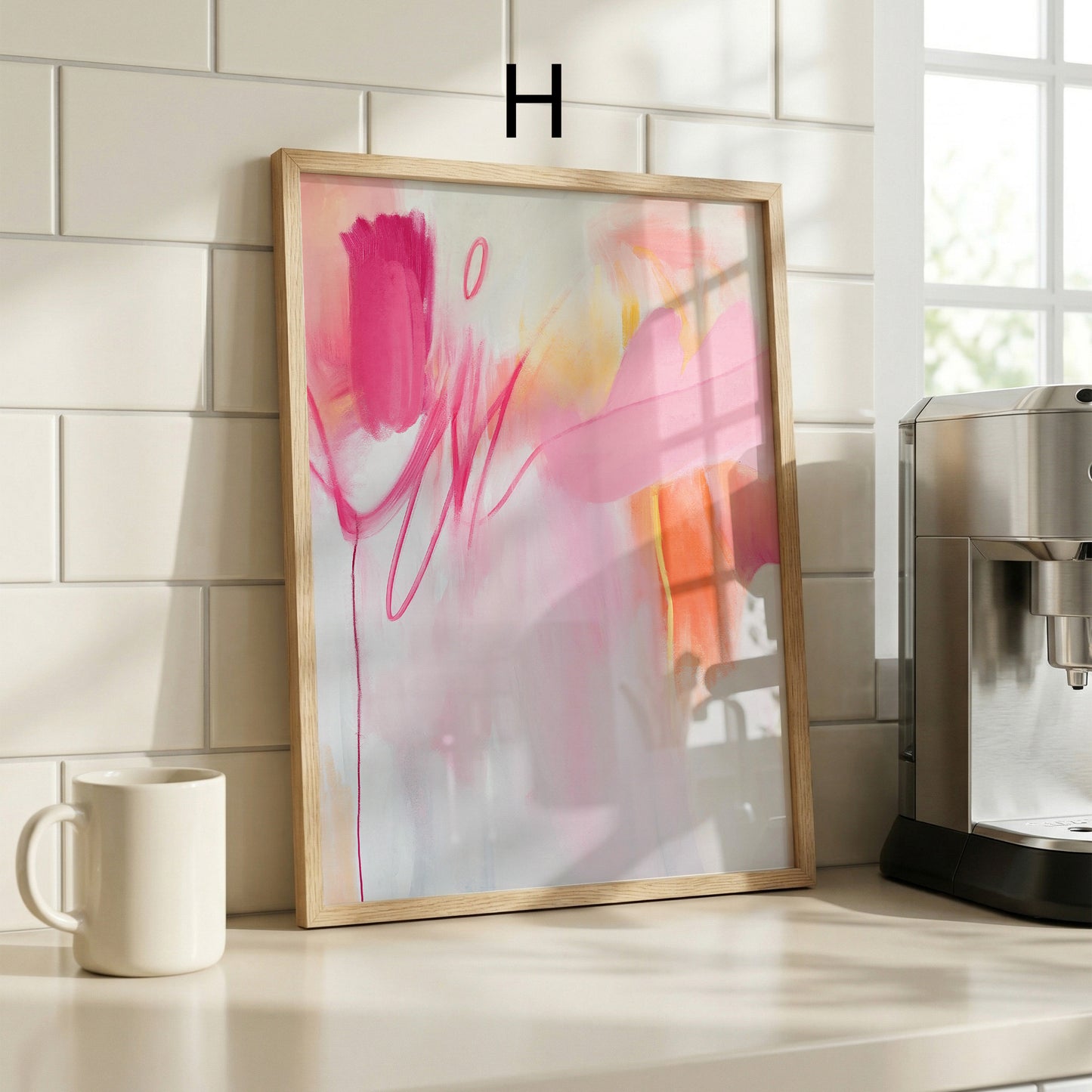 Abstrakte Poster · Geschenkidee · Farbenfrohe Malerei in sanften Pastelltönen · Dekoprint ohne Rahmen