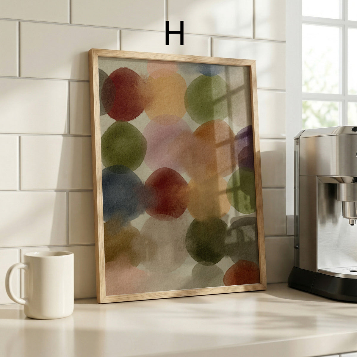 Poster Wandbilder Wohnzimmer · Abstrakte Kunst Art Deco · Moderne Bilder ohne Rahmen
