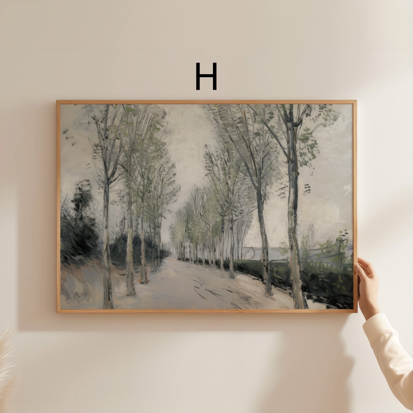 Moderne Landschaft & Figuren Poster · Geschenkidee · Natur Küste Skizzen Zeitlose Wandkunst · Dekoprint ohne Rahmen