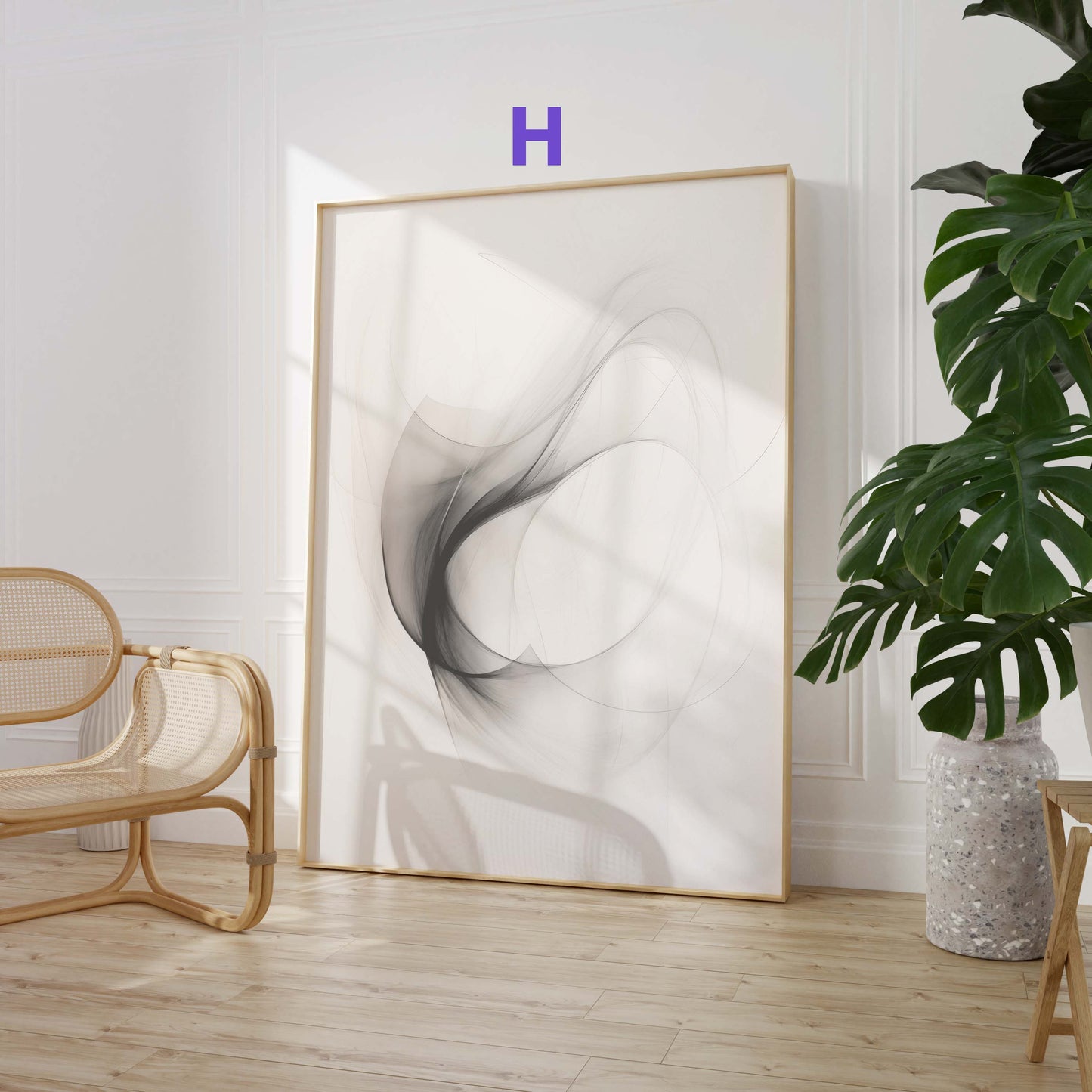 Abstraktes Poster · Geschenkidee · Organische Formen · Fließende Linien · Moderne Minimalistische Kunst · Dekoprint ohne Rahmen