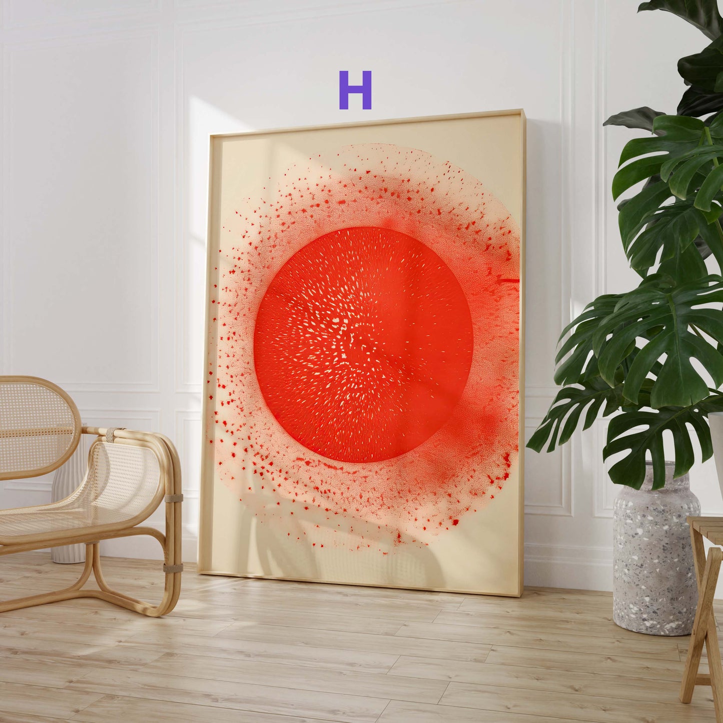 Japan Poster · Geschenkidee · Zen Kalligrafie Fuji Geisha und Lotusblüten · Dekoprint ohne Rahmen